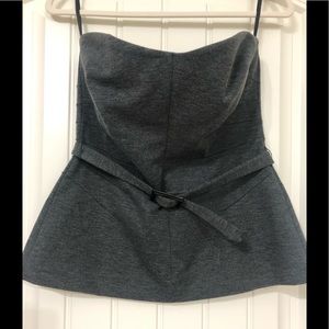 Banana Republic Gray Belted Tube Top Size 12